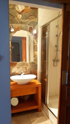 Kúpeľňa v ubytovaní Klimatyczne Apartamenty Złoty Stok