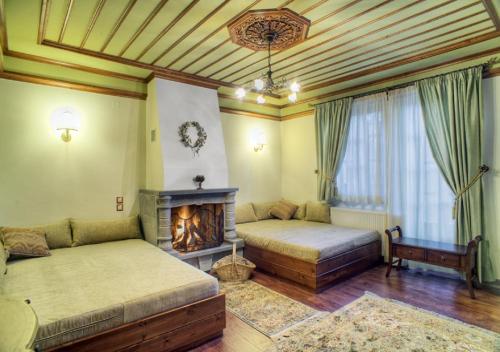 Postel nebo postele na pokoji v ubytování Hotel Driofillo