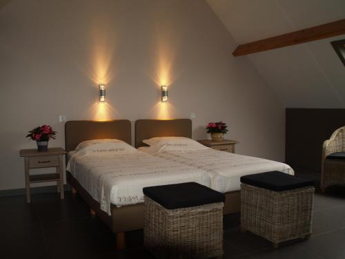 Postel nebo postele na pokoji v ubytování De Jölenberg