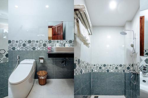 Koupelna v ubytování Minh Minh Nam Hotel