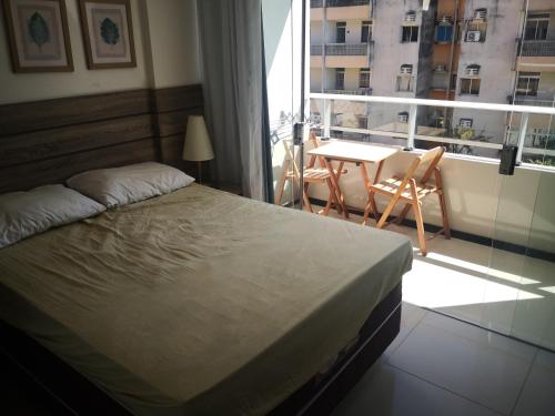 Postel nebo postele na pokoji v ubytování Praia Carneiros Flat Hotel