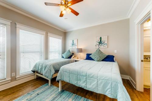Cama o camas de una habitación en Blue Crab & Cool Breeze