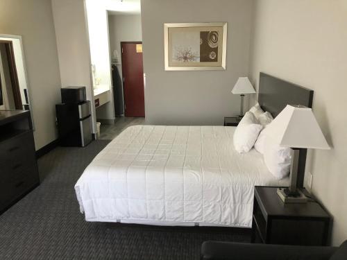 Ένα ή περισσότερα κρεβάτια σε δωμάτιο στο Lea County Inn