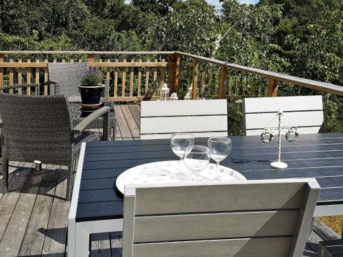 Balkón nebo terasa v ubytování 4 person holiday home in UDDEVALLA-By Traum
