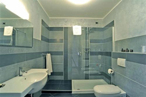 Koupelna v ubytování Hotel Arthur