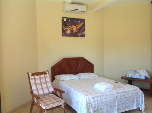 Cama o camas de una habitación en Pousada Shamballa