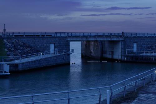 a bridge over a body of water at MARUYO HOTEL in Kuwana