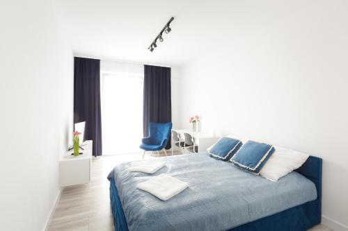 Posteľ alebo postele v izbe v ubytovaní Apartament Balticus Deluxe