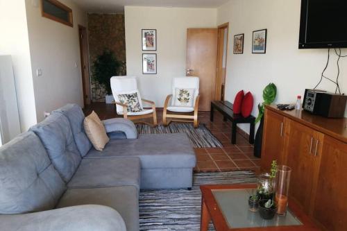Ruang duduk di Casa de Madeira