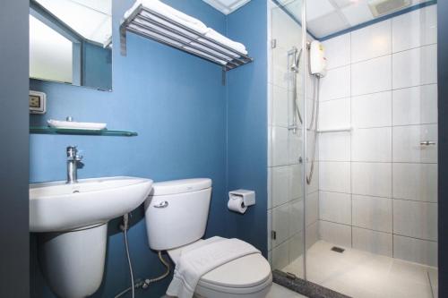 Kylpyhuone majoituspaikassa MyBed Ratchada - Sha Extra Plus