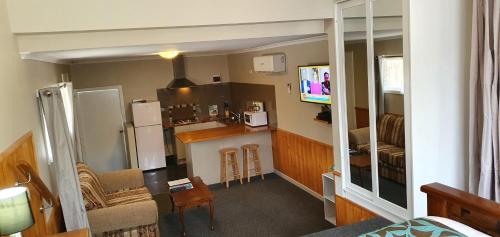 Dapur atau dapur kecil di Cradle Alpine Retreat