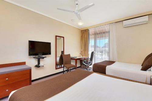 Ένα ή περισσότερα κρεβάτια σε δωμάτιο στο Comfort Inn Whyalla