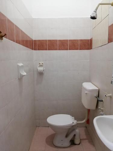 a bathroom with a toilet and a sink at SKYHOMESTAY TELOK PANGLIMA GARANG in Teluk Panglima Garang