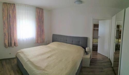 Postel nebo postele na pokoji v ubytování Weidenblick