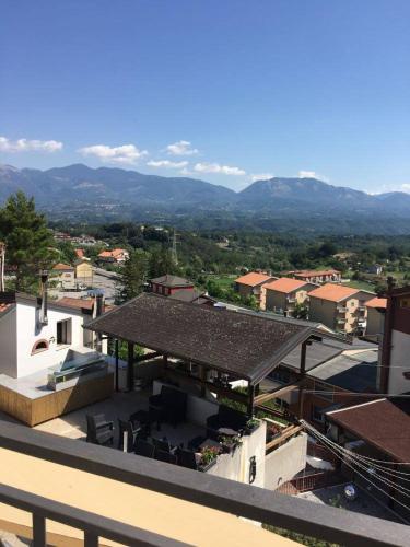 a view of a building with a roof at Hotel PINO LORICATO in Castelluccio Inferiore