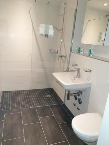 Koupelna v ubytování Business Apartment Turgi