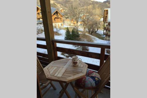 Το Chaleureux studio Valloire pied des pistes τον χειμώνα