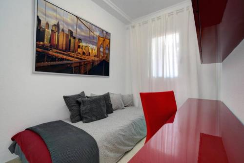 Postel nebo postele na pokoji v ubytování Duplex con vistas al mar