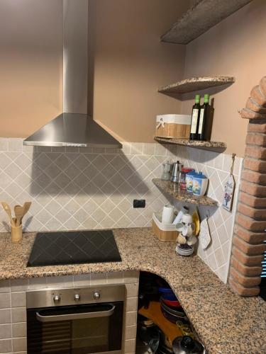 Kuchyň nebo kuchyňský kout v ubytování Casa vacanze Sant'Antioco
