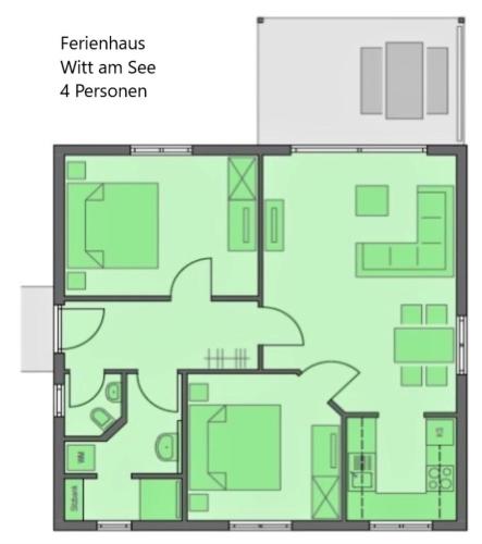 a floor plan of a house at Witt am See L in Klein Wittensee