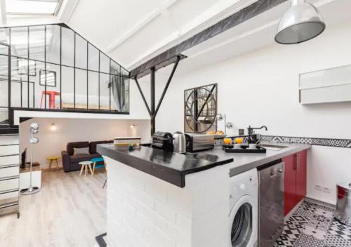 Atelier d'Artiste Marais Paris, 3 chambres, cour privée calme