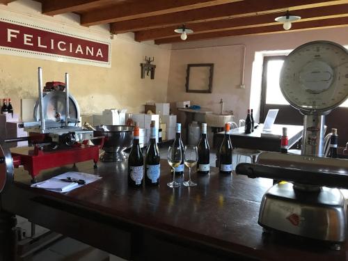 Nápoje v ubytování Agriturismo Feliciana
