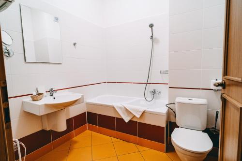 Koupelna v ubytování Hotel Dar