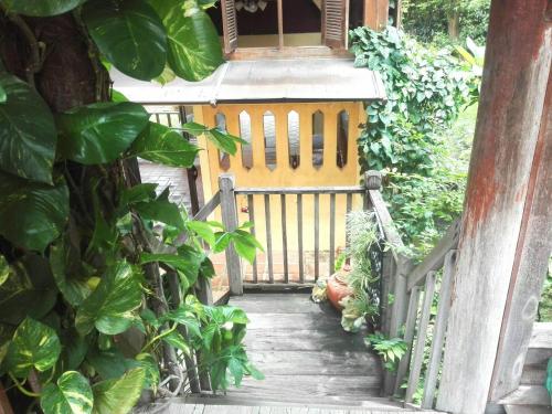 Taman di luar Luang Chumni Village