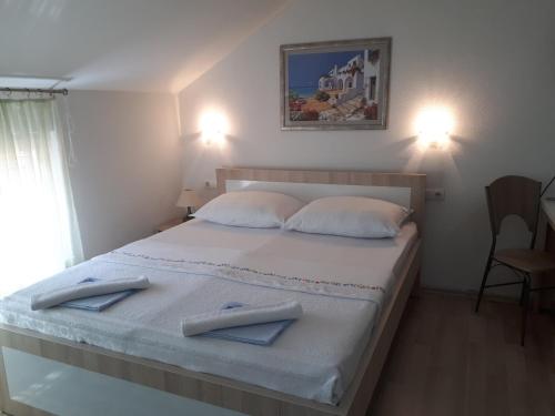Ένα ή περισσότερα κρεβάτια σε δωμάτιο στο Apartments City Paradise