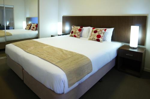 Cama o camas de una habitación en Quest Shepparton