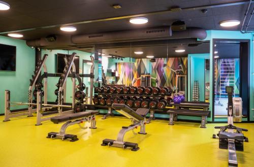 Het fitnesscentrum en/of fitnessfaciliteiten van Hotel Bristol