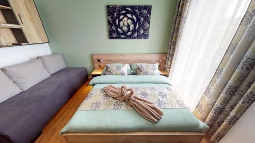 Katil atau katil-katil dalam bilik di Apartmán Oliver, Primo, Starý Smokovec