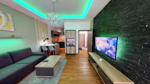 Televisyen dan/atau pusat hiburan di Apartmán Oliver, Primo, Starý Smokovec