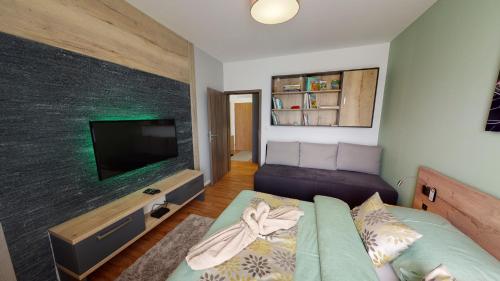 Televisyen dan/atau pusat hiburan di Apartmán Oliver, Primo, Starý Smokovec
