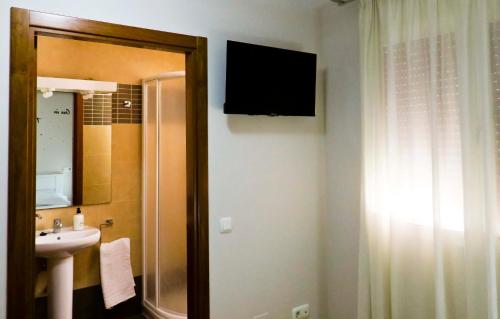 Kúpeľňa v ubytovaní Habitaciones Albero