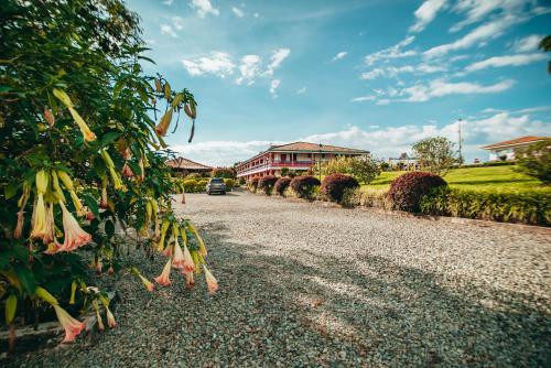 Ein Garten an der Unterkunft Hotel Arrayanes del Quindío