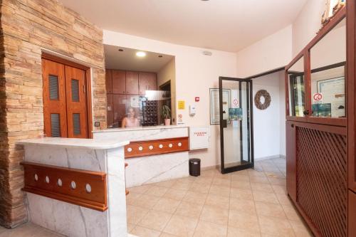 Koupelna v ubytování Klio Hotel