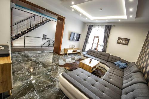 Χώρος καθιστικού στο Villa Zachar