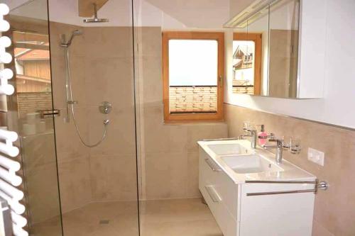 Ένα μπάνιο στο Ferienhaus Oktogon