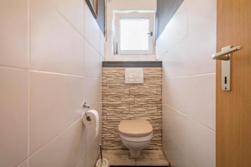 Bilik mandi di Ferienwohnung Idylle