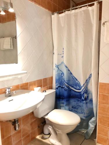 Koupelna v ubytování Hôtel Sans Souci