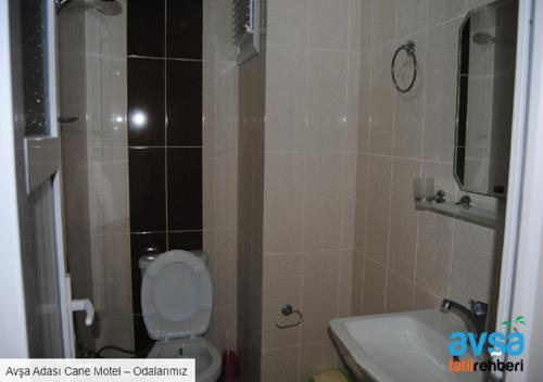 Koupelna v ubytování Avsa Cane Motel