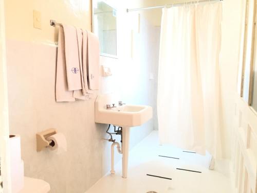 Koupelna v ubytování Hotel Isabel