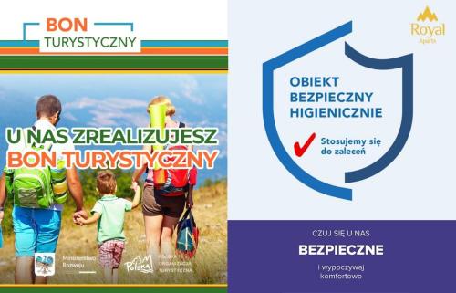 Certifikát, ocenenie alebo iný dokument vystavený v ubytovaní Apartamenty Cicha by Royal Aparts