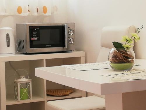 Kuchyň nebo kuchyňský kout v ubytování Studio Apartman Lenka
