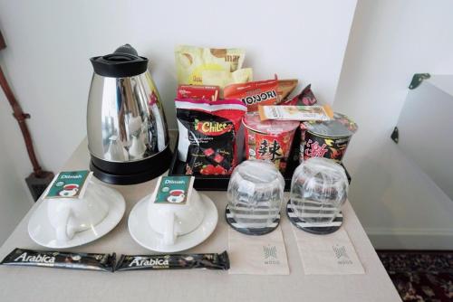 THE WOODにあるコーヒーまたはお茶