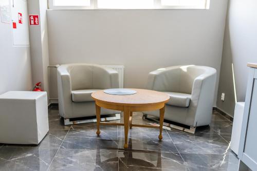 Khu vực ghế ngồi tại Hostel Północna 61