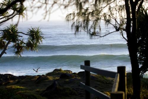 a view of the ocean from the beach at The Beach Cabarita in Cabarita Beach