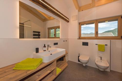 Kylpyhuone majoituspaikassa Residence Bergheim