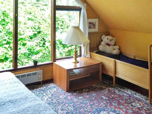 Postel nebo postele na pokoji v ubytování Holiday home Glesborg XL